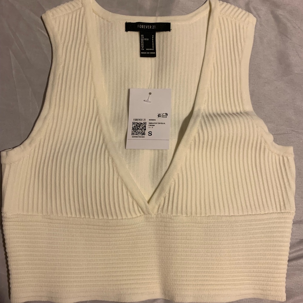 Sweater-Knit Crop Top